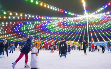 Мобильный каток на территории АО «НК «Астана-Экспо» фото 2